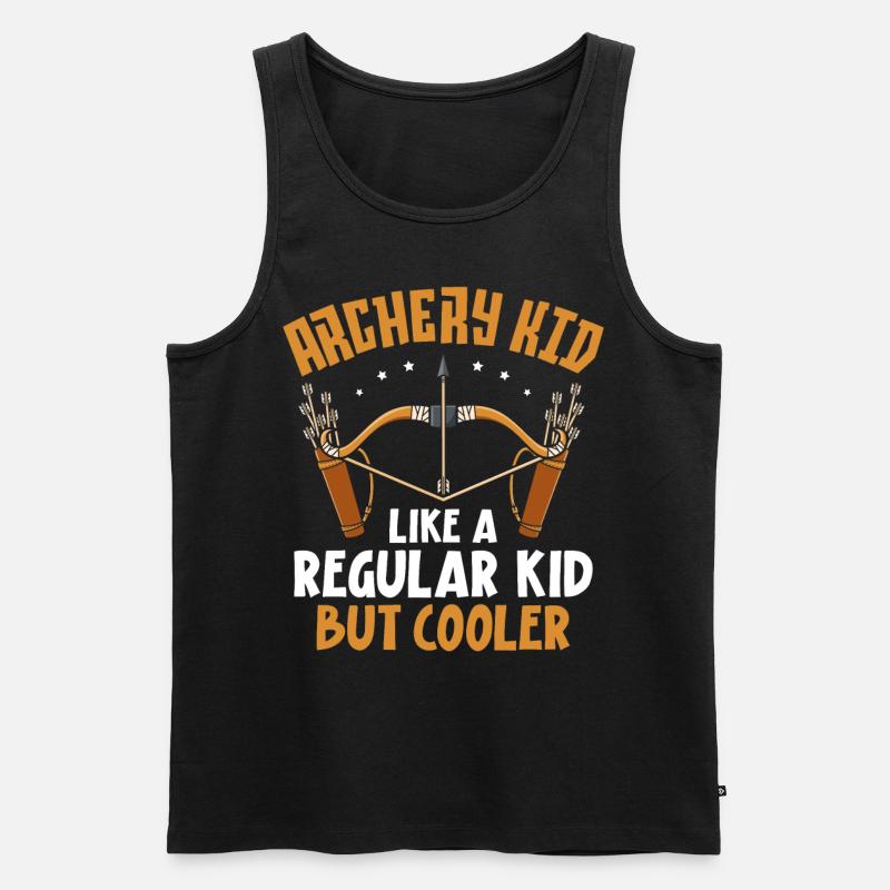 Archery Bow Archer Archery Kid - Männer Premium Bio Tank Top - Schwarz