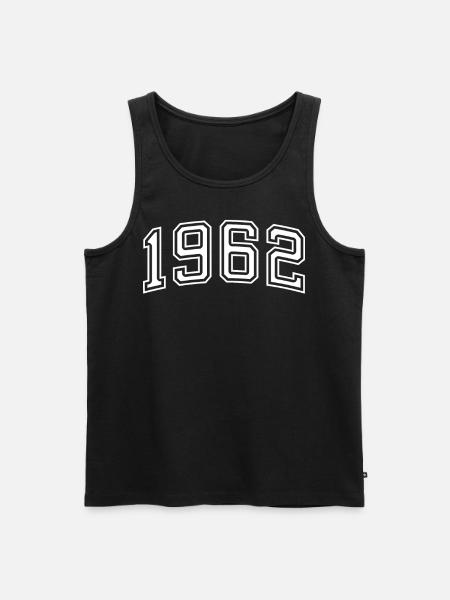 Year 1962 In white - Men's Premium Organic Tank Top - black