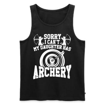 Archery Bow Archer Mom Mother - Männer Premium Bio Tank Top - Schwarz - Vorne - AI Model Male 178 light (178cm)