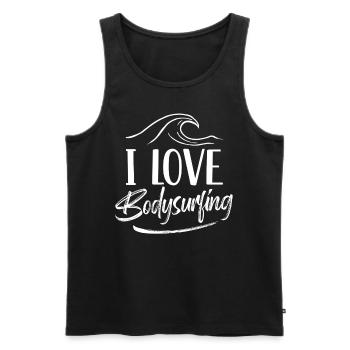 I love bodysurfing hobby bodysurfer bodysurfing - Men's Premium Organic Tank Top - black - Front - Michal (187cm)