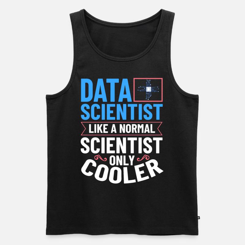 Datenwissenschaftler Data Science Wissenschaft - Männer Premium Bio Tank Top - Schwarz