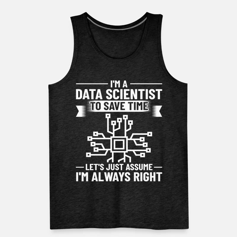 Datenwissenschaftler Data Science Wissenschaft Männer Premium Bio Tank Top