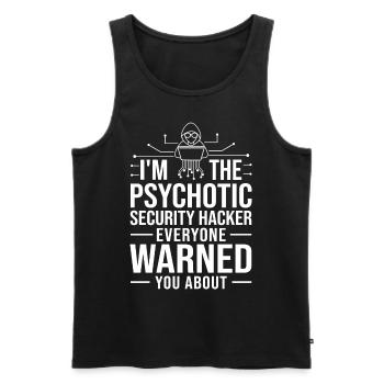 Ethical Hacker Sicherheit Computer Hacking - Männer Premium Bio Tank Top - Schwarz - Vorne - AI Model Male 178 light (178cm)