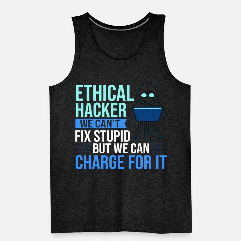 Ethical Hacker Security Computer Hacking Men's Premium Organic Tank Top
