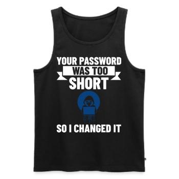 Passwort Hacker Sicherheit Computer Hacking - Männer Premium Bio Tank Top - Schwarz - Vorne - AI Model Male 178 light (178cm)