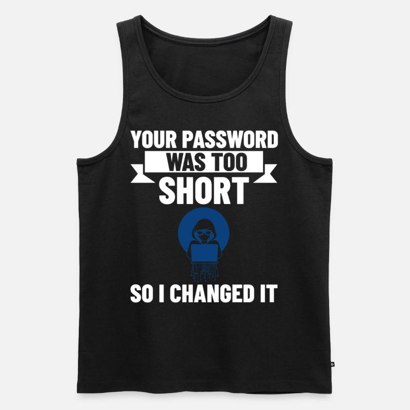 Passwort Hacker Sicherheit Computer Hacking - Männer Premium Bio Tank Top - Schwarz