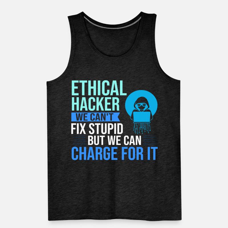 Ethical Hacker Security Computer Hacking Men's Premium Organic Tank Top