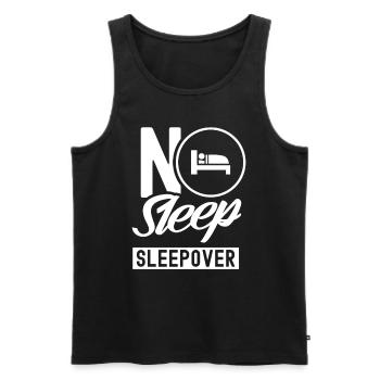 Kein Schlaf Übernachtung Süß Übernachten Party - Männer Premium Bio Tank Top - Schwarz - Vorne - AI Model Male 178 light (178cm)