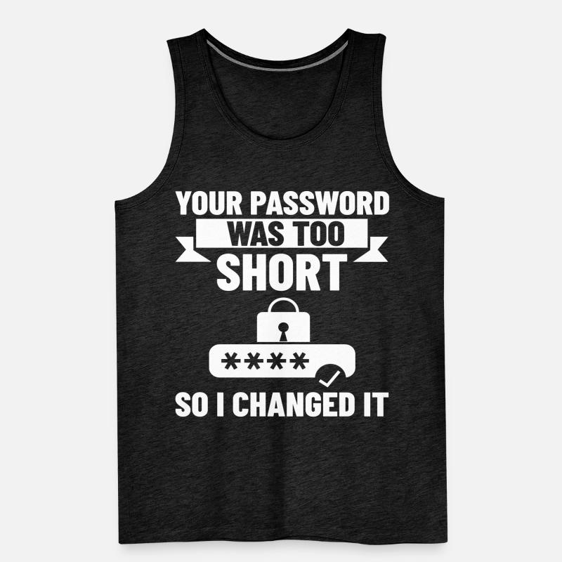 Passwort Hacker Sicherheit Computer Hacking Männer Premium Bio Tank Top