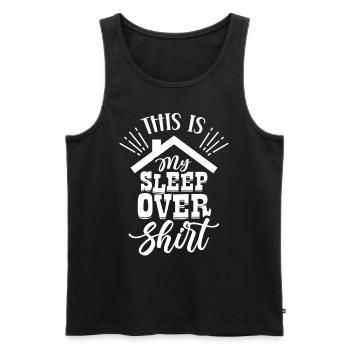 C’est mon Sleepover Shirt Party Stay - Débardeur bio Premium Homme - noir - Devant - Michal (187cm)