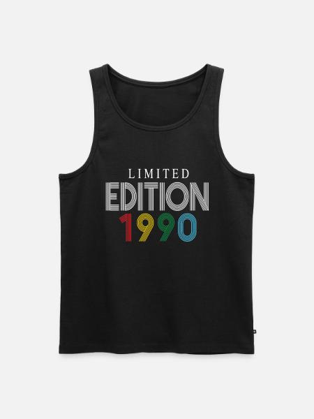 Limited Edition 1990 - Men's Premium Organic Tank Top - black