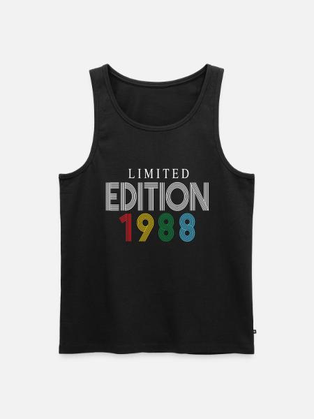Édition limitée 1988 - Débardeur bio Premium Homme - noir