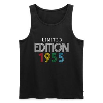 Édition limitée 1955 - Débardeur bio Premium Homme - noir - Devant - Michal (187cm)