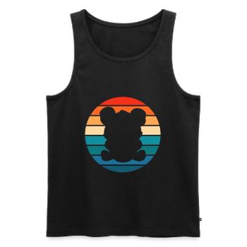 Koala Baby Retro Australie Marsupial - Débardeur bio Premium Homme - noir - Devant - Michal (187cm)