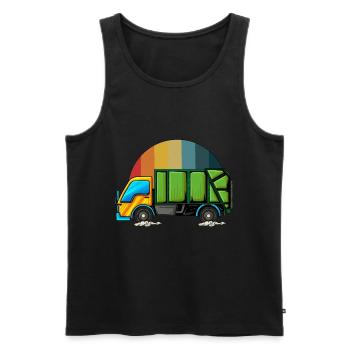 Garbage Man Gift Garbage Garbage Collection Waste Profession - Men's Premium Organic Tank Top - black - Front - AI Model Male 178 light (178cm)