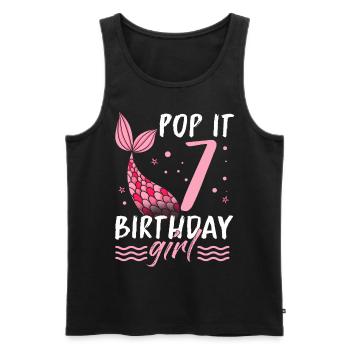 Mermaid Gift Sea Mermaid Mermaid JGA Bride - Men's Premium Organic Tank Top - black - Front - AI Model Male 178 light (178cm)