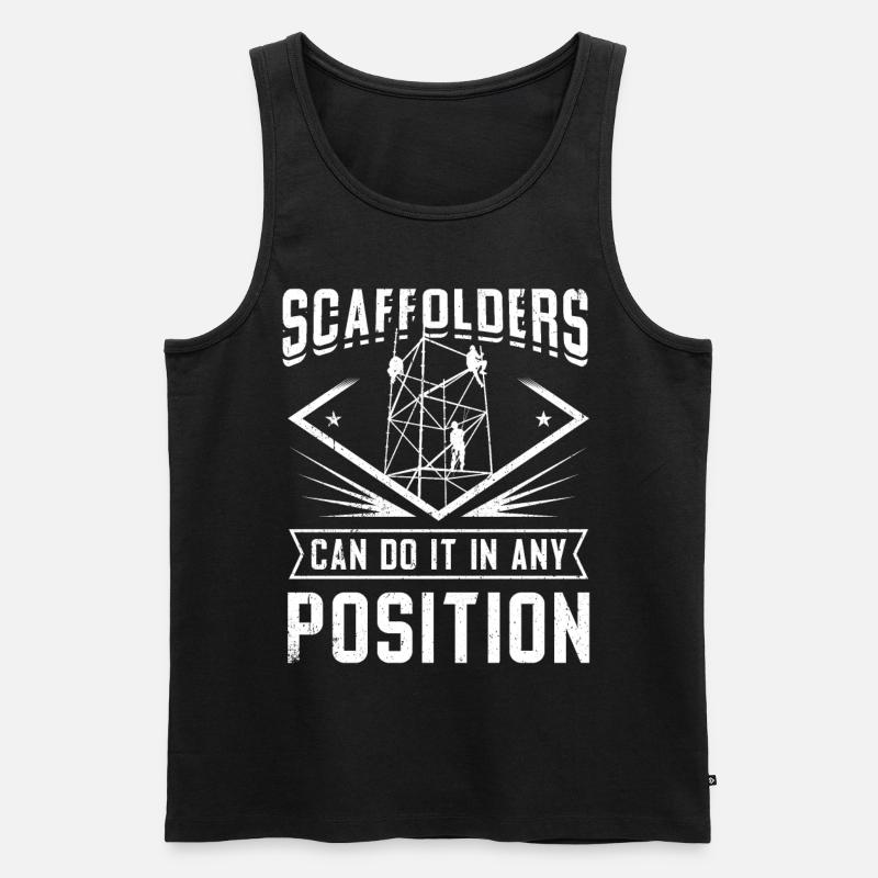 Gerüstbauer - Männer Premium Bio Tank Top - Schwarz
