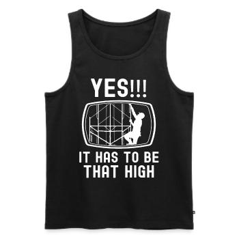 Scaffolding Builder Gift Work Occupation Construction Worker Job - Men's Premium Organic Tank Top - black - Front - Michal (187cm)