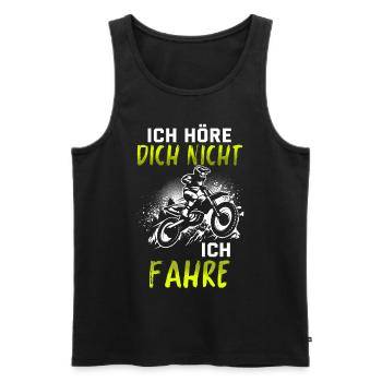 Motocross Enduro Offroad Dirt Bike Superbike Motor - Männer Premium Bio Tank Top - Schwarz - Vorne - Michal (187cm)