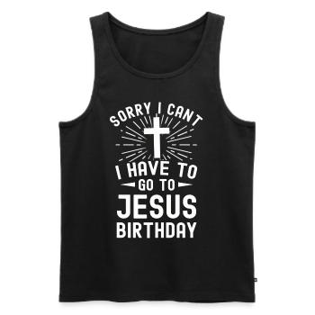 Christianity God Jesus Gift Church Religion - Men's Premium Organic Tank Top - black - Front - Michal (187cm)