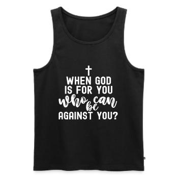 Christianity God Jesus Gift Church Religion - Men's Premium Organic Tank Top - black - Front - Michal (187cm)