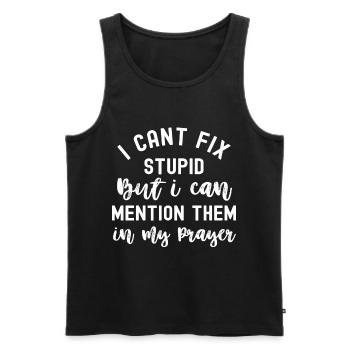 Christianity God Jesus Gift Church Religion - Men's Premium Organic Tank Top - black - Front - Michal (187cm)