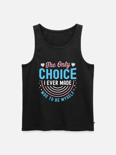 Transgender Tshirt Transsexual Pride - Men's Premium Organic Tank Top - black