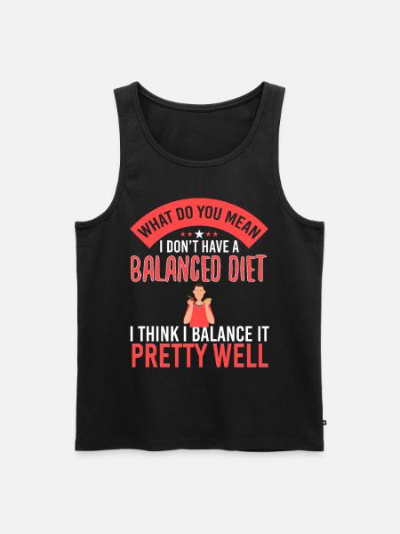 Balanced Died Handling - Men's Premium Organic Tank Top - black
