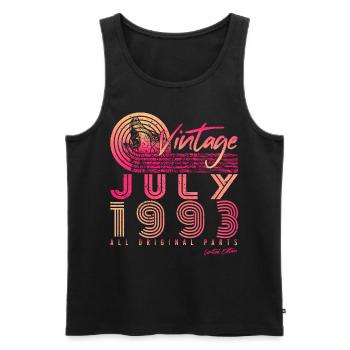 Geschenkidee Für Juli 1993 - Männer Premium Bio Tank Top - Schwarz - Vorne - Michal (187cm)
