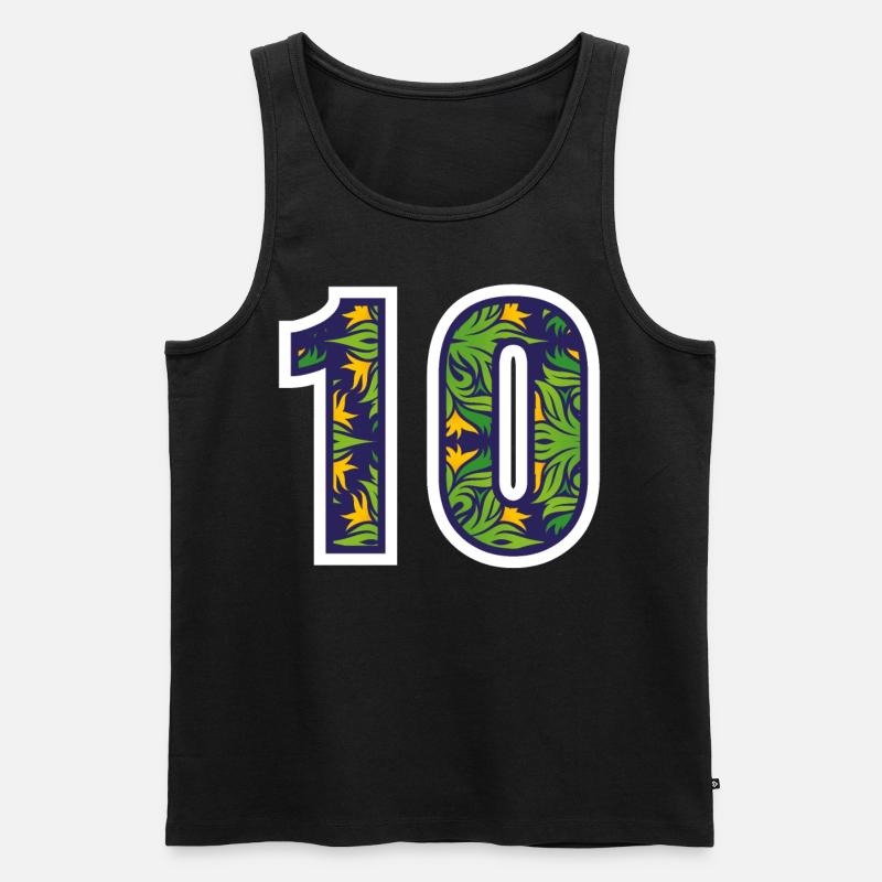 Numéro 10 Conception verte - Débardeur bio Premium Homme - noir
