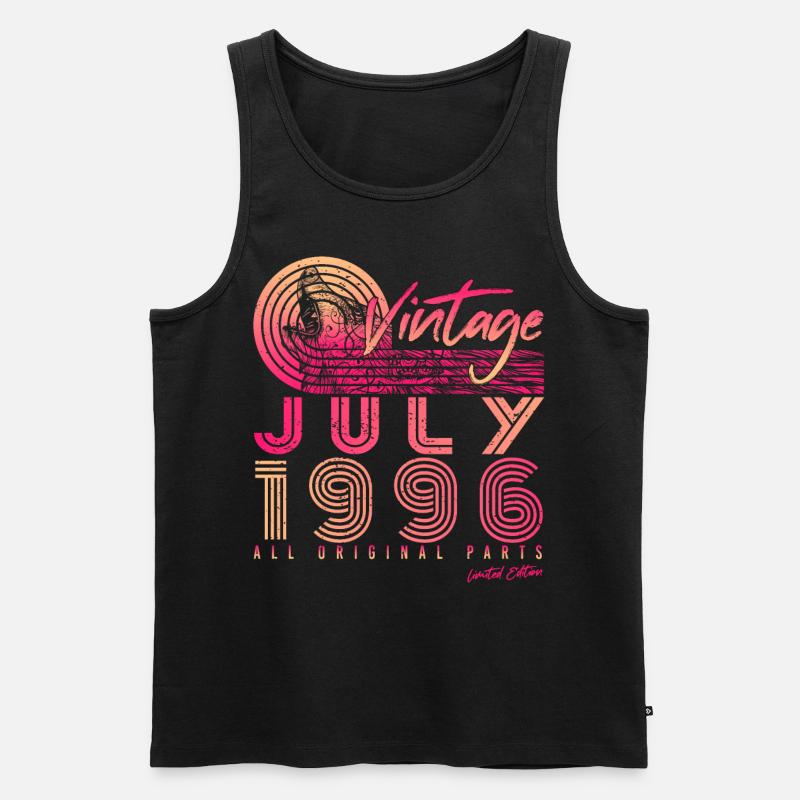 Geschenkidee Für Juli 1996 - Männer Premium Bio Tank Top - Schwarz