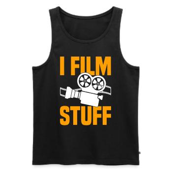 Regisseur Filmemacher Spielfilm Film - Männer Premium Bio Tank Top - Schwarz - Vorne - AI Model Male 178 light (178cm)