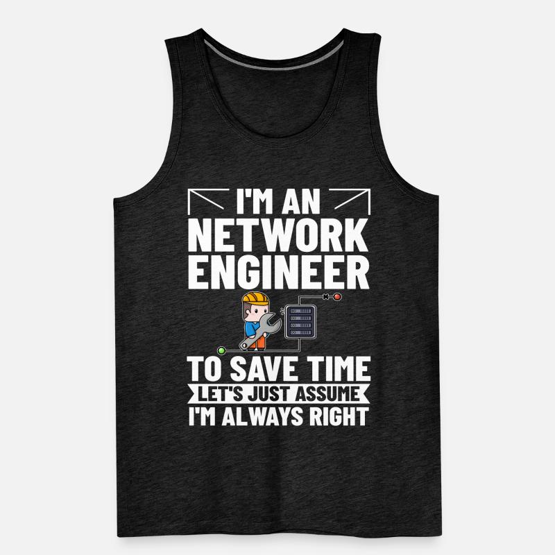 Netzwerkingenieur Network Engineer Computer Men's Premium Organic Tank Top