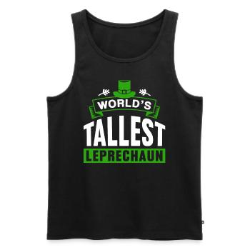 The largest leprechaun in the world Irish Irish Leprechaun - Men's Premium Organic Tank Top - black - Front - Michal (187cm)