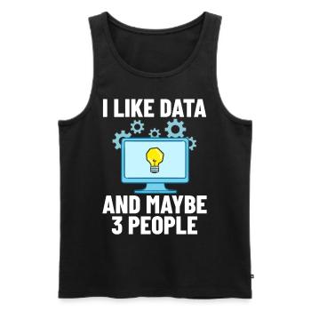 Software Development Software Developer Developer - Men's Premium Organic Tank Top - black - Front - AI Model Male 178 light (178cm)