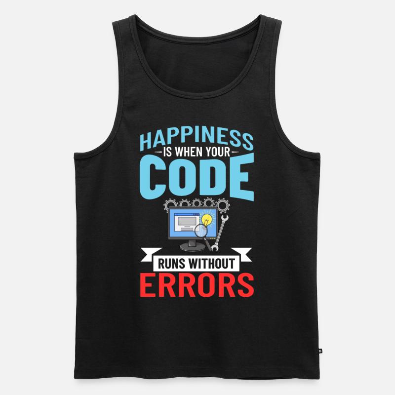 Software Development Software Developer Developer - Men's Premium Organic Tank Top - black