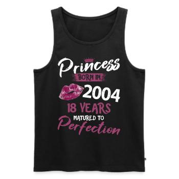 18ème anniversaire 18 ans de perfection Princesse 2004 - Débardeur bio Premium Homme - noir - Devant - Michal (187cm)