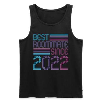 Best roommate since 2022 love your roomates - Men's Premium Organic Tank Top - black - Front - AI Model Male 178 light (178cm)