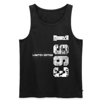 Limited Edition 1963 Year of Birth 1963 Gift - Men's Premium Organic Tank Top - black - Front - Michal (187cm)