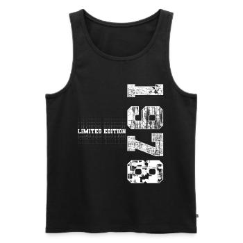 Limited Edition 1978 Year of Birth 1978 Gift - Men's Premium Organic Tank Top - black - Front - AI Model Male 178 light (178cm)