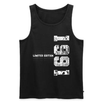 Limited Edition 1991 Year of Birth 1991 Gift - Men's Premium Organic Tank Top - black - Front - AI Model Male 178 light (178cm)