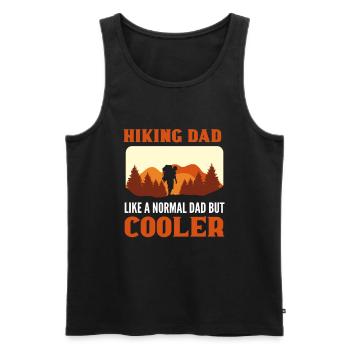 Hiking Dad. Like A Normal Dad But Cooler Hiker - Men's Premium Organic Tank Top - black - Front - Michal (187cm)