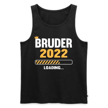 Bruder 2022 Loading - Männer Premium Bio Tank Top - Schwarz - Vorne - AI Model Male 178 light (178cm)