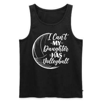 Joueuse de volleyball Fille de l’équipe - Débardeur bio Premium Homme - noir - Devant - Michal (187cm)