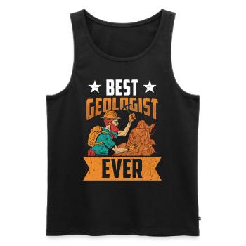 Bester Geologe Aller Zeiten Geologie Beruf - Männer Premium Bio Tank Top - Schwarz - Vorne - AI Model Male 178 light (178cm)
