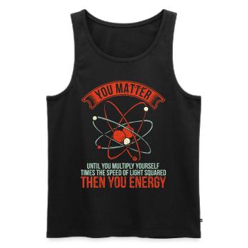 Vintage You Matter Until You Multiply - Männer Premium Bio Tank Top - Schwarz - Vorne - AI Model Male 178 light (178cm)