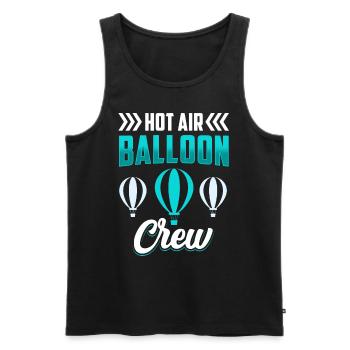 Heißluftballon Besatzung Ballonflug Ballonfahrer - Männer Premium Bio Tank Top - Schwarz - Vorne - AI Model Male 178 light (178cm)