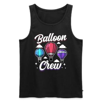 Balloon Crew Balloonist Flight Hot Air Balloon - Men's Premium Organic Tank Top - black - Front - Michal (187cm)