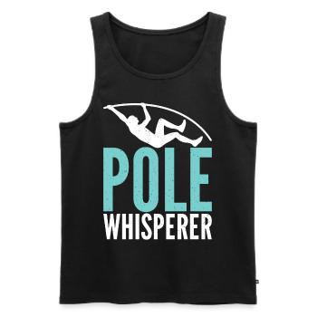 Stabhochspringer Für Stabspringen - Männer Premium Bio Tank Top - Schwarz - Vorne - AI Model Male 178 light (178cm)