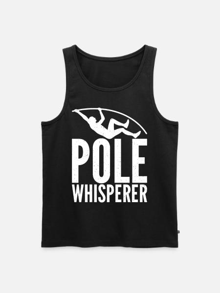 Stabhochspringer Für Stabspringen - Männer Premium Bio Tank Top - Schwarz